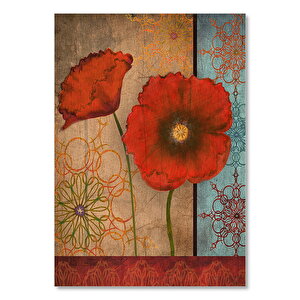 Gelincik Çiçeği Görseli  Ahşap Mdf Tablo 35x50 cm