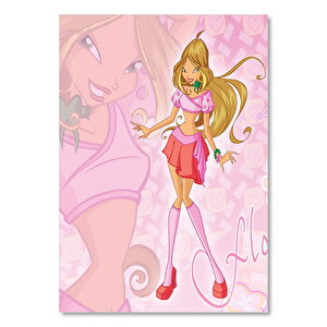 3 Sezon Winx Club Florası Görseli  Ahşap Mdf Tablo 50x70 cm