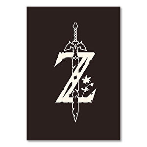 Minimalizm Zelda Efsanesi Görseli     Ahşap Mdf Tablo 50x70 cm