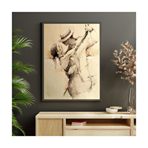 Latin Dans Eden Çift  Ahşap Mdf Tablo 50x70 cm