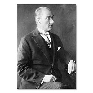 Atatürk Smokinli Modern    Ahşap Mdf Tablo 35x50 cm