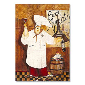 Afiyet Olsun Aşçı Görseli  Ahşap Mdf Tablo 50x70 cm