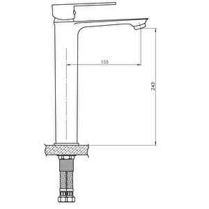 Set Üstü Lavabo Bataryası Provido Msl155