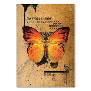 Butterflies Kill Humanity Afişi Görseli  Ahşap Mdf Tablo 50x70 cm