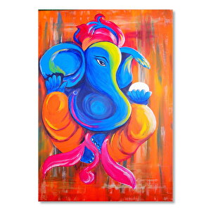 Mutlu Ganesh Chaturthi 2010 Görseli  Ahşap Mdf Tablo 25x35 cm