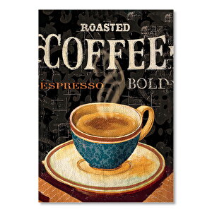 Espresso Afişi Görseli  Ahşap Mdf Tablo 35x50 cm