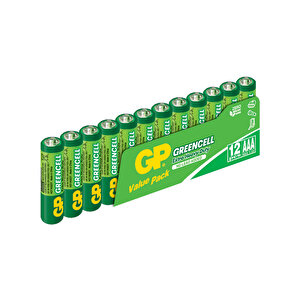 Batteries 24g Greencell R03/1212/aaa Boy İnce Pil 1.5 Volt 12li Paket