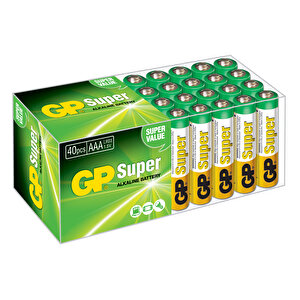 Batteries 24a Süper Alkalin Lr03/e92/aaa Boy İnce Pil 1.5 Volt 40lı Paket