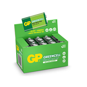 Batteries 1604g Greencell 6f22/1222/9v Pil, 9 Volt, 10lu Kutu