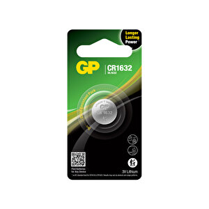 Batteries Cr1632 1632 Boy Lityum Düğme Pil, 3 Volt, Tekli Kart
