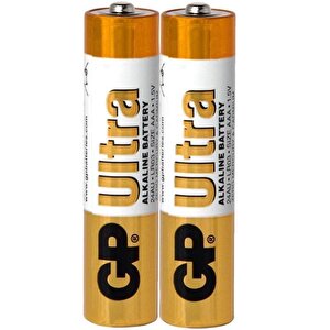 GP Batteries G-TECH Ultra Alkalin İnce LR03 - AAA Boy 1.5V Pil 2'li Kart