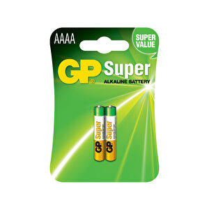 Batteries 25a Süper Alkalin Lr8d425/e96/aaaa Boy İncenin İncesi Pil 1.5 Volt 2li Kart