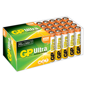 Batteries 24au Ultra Alkalin Lr03/e92/aaa Boy İnce Kalem Pil 1.5 Volt 40lı Paket