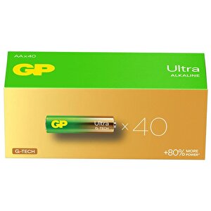 G-TECH Ultra Alkalin Kalem LR6 - AA Boy 1.5V Pil 40'lı Kutu