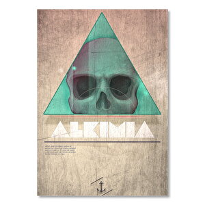Alkima Kuru Kafa Görseli  Ahşap Mdf Tablo 35x50 cm
