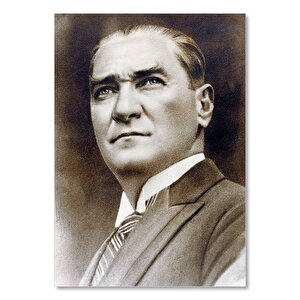 Atatürk Smokinli Yakın Portre    Ahşap Mdf Tablo 35x50 cm