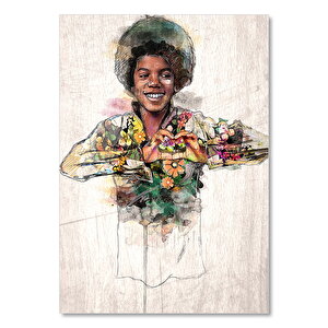 Michael Jackson Resmi Görseli  Ahşap Mdf Tablo 50x70 cm