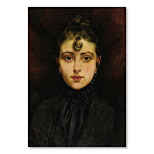 François Martin Kavel Fransa  Catherine La Rose Portre     Ahşap Mdf Tablo 25x35 cm