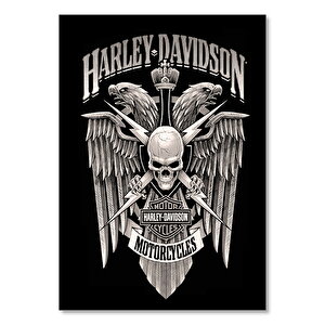 Eski Harley Davidson Görseli   Ahşap Mdf Tablo 25x35 cm