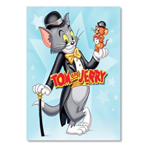 Tom Ve Jerry Afiş  Ahşap Mdf Tablo 50x70 cm
