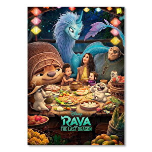 Raya Ve Son Ejderha Tanrısı Film Görseli     Ahşap Mdf Tablo 25x35 cm