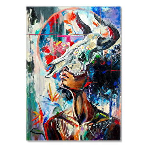 Horoskop Boğa Burcu Kadın Fiğürü Görseli     Ahşap Mdf Tablo 25x35 cm