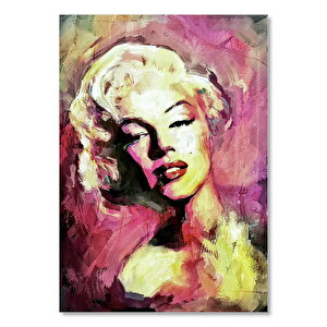 Yağlı Boya Resmi Çekici Marilyn Monroe Görseli     Ahşap Mdf Tablo 50x70 cm