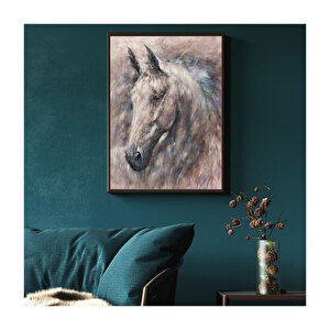 Gir Renkli Atbaşı Çizim Görseli  Ahşap Mdf Tablo 50x70 cm