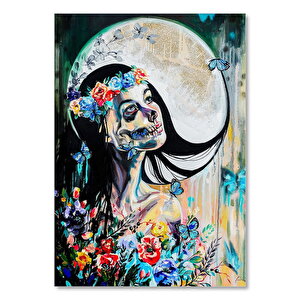 Gerçeküstü Resimler Zodyak Başak Burcu Görseli     Ahşap Mdf Tablo 25x35 cm