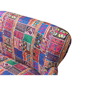 Mila Patchwork 2+1+1 Çay Seti (balkon, Salon, Ofis, Cafe)
