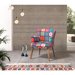 Liya Patchwork 2+1+1 Çay Seti (salon, Balkon, Cafe Ofis)