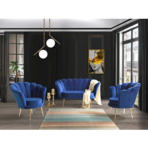 İnci Mavi 2+1+1 Çay Seti (salon,balkon,cafe,ofis)