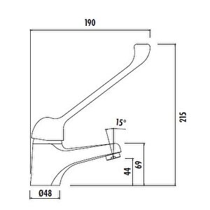 HM1105 Bedensel Engelli Medikal Doktor Lavabo Bataryası