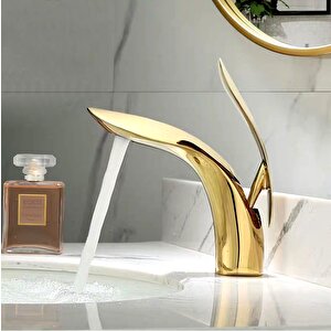 Lavabo Bataryası Leaf Altın Gold Klb103-g