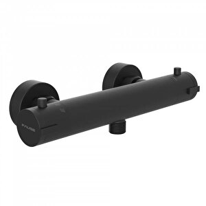 Termostatik Banyo Duş Bataryası Siyah Ktb102-b