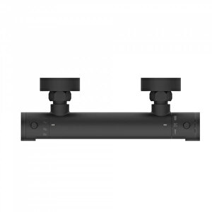 Termostatik Banyo Duş Bataryası Siyah Ktb102-b