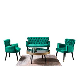 Vega Yeşil 2+1+1 Çay Seti (salon, Balkon,cafe, Ofis)