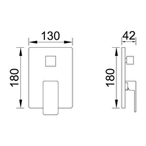 Ankastre Banyo Bataryası Tetra 2 Yönlü Altın Kab102-2g