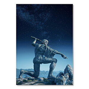 Zeus Suikastçılar Yunan Tanrısı Heykel Görseli 25x35 cm