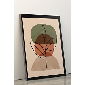 3'lü Set Line Art Leaves 3 Kanvas Tablo 40x60 cm