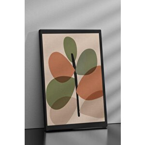 3'lü Set Line Art Leaves 3 Kanvas Tablo 40x60 cm