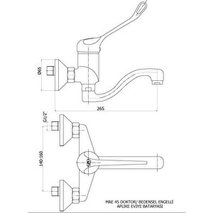 Doktor / Bedensel Engelli Aplike Eviye Bataryası Mae45
