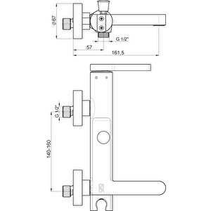 Banyo Bataryası Gildo Siyah Rose Mbb165-s-r