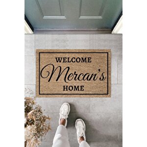 Welcome Home Aile Soyisim Kişiye Özel Tasarım Kapı Önü Paspası