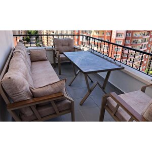 Holiday Bahçe Mobilyası (salon, Balkon, Cafe Ofis) 3+1+1+masa