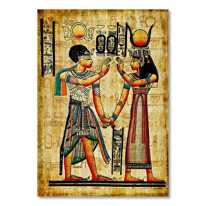 Antik Mısır Papyrus Thema Görseli 50x70 cm