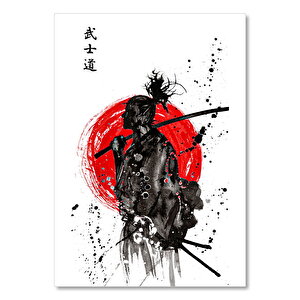 Samuray Bushido Japon Kızıl Güneş Görsel 50x70 cm