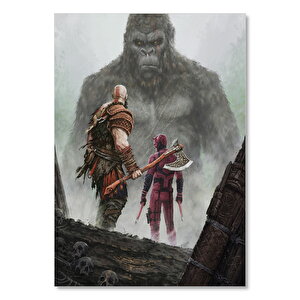 Savaş Tanrısı Kratos Kral Kong Gözüpek Görseli 25x35 cm