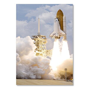 Uzay Merkezi Houston Uzay Aracı Görseli 35x50 cm