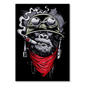 Maymun Grafiti Görsel 50x70 cm